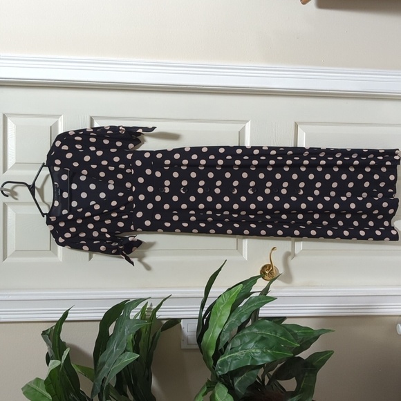 Sanctuary Love Worn Polka Dot Lined Maxi Dress Women's Size 2 w/Deep V Neck - Picture 1 of 10